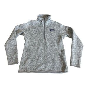 Patagonia Women's Better Sweater 1/4 Zip Gray Sz S
